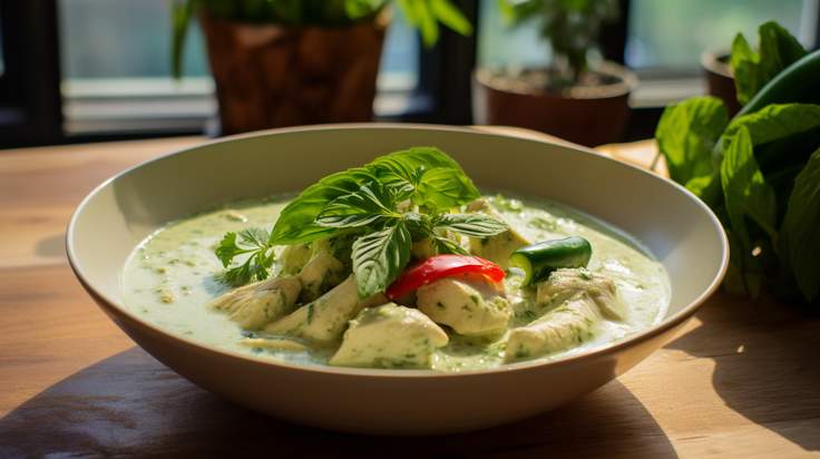 Thai Green Curry With Thai Birds Eye Chili